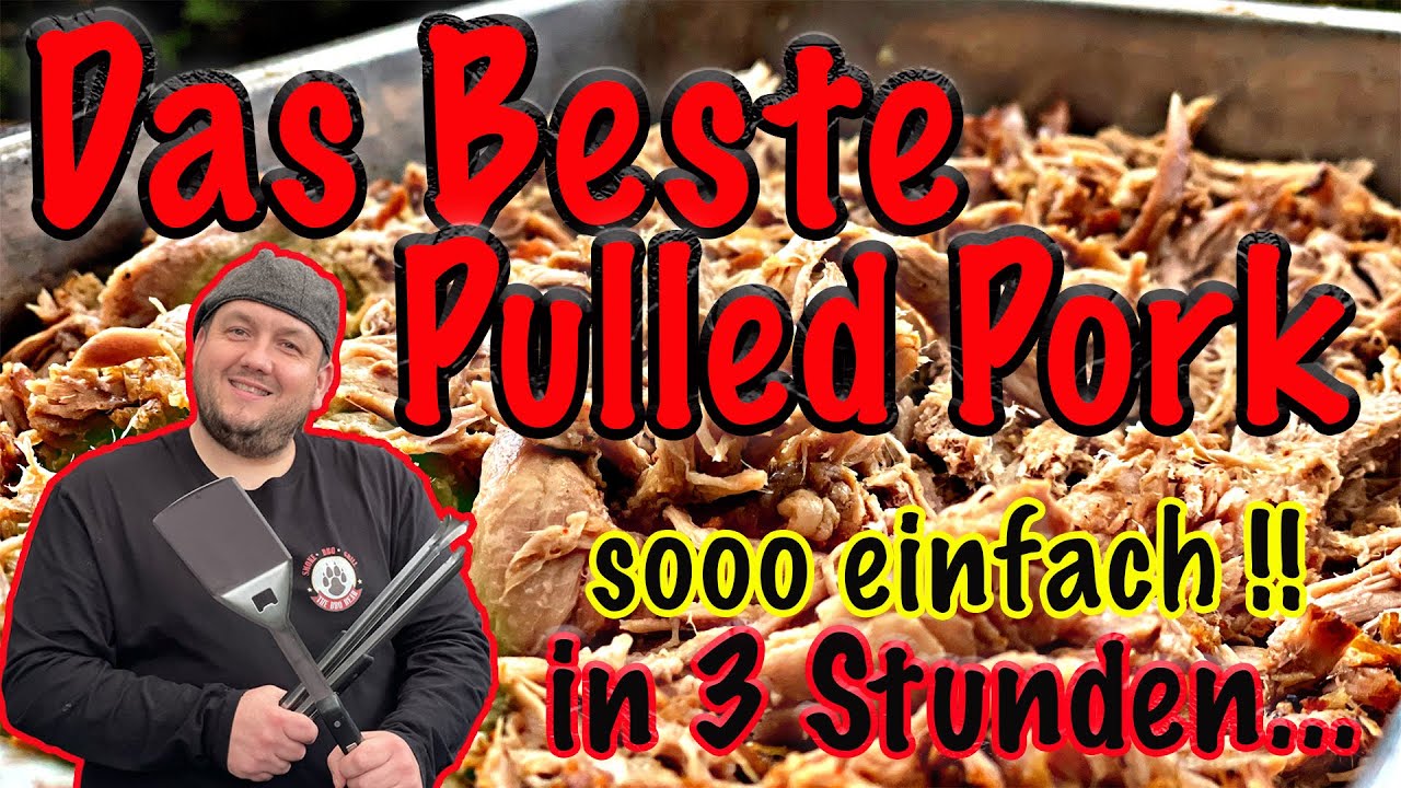 Das schnellste saftigtste Pulled Pork | Konfierter Schweinenacken | The BBQ BEAR