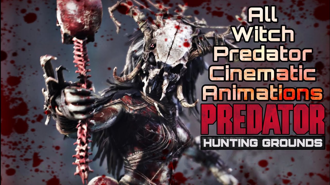 Predator Hunting Grounds: The Witch Predator Cinematic Intro, Long Claims, Outros (Mask On & Off)