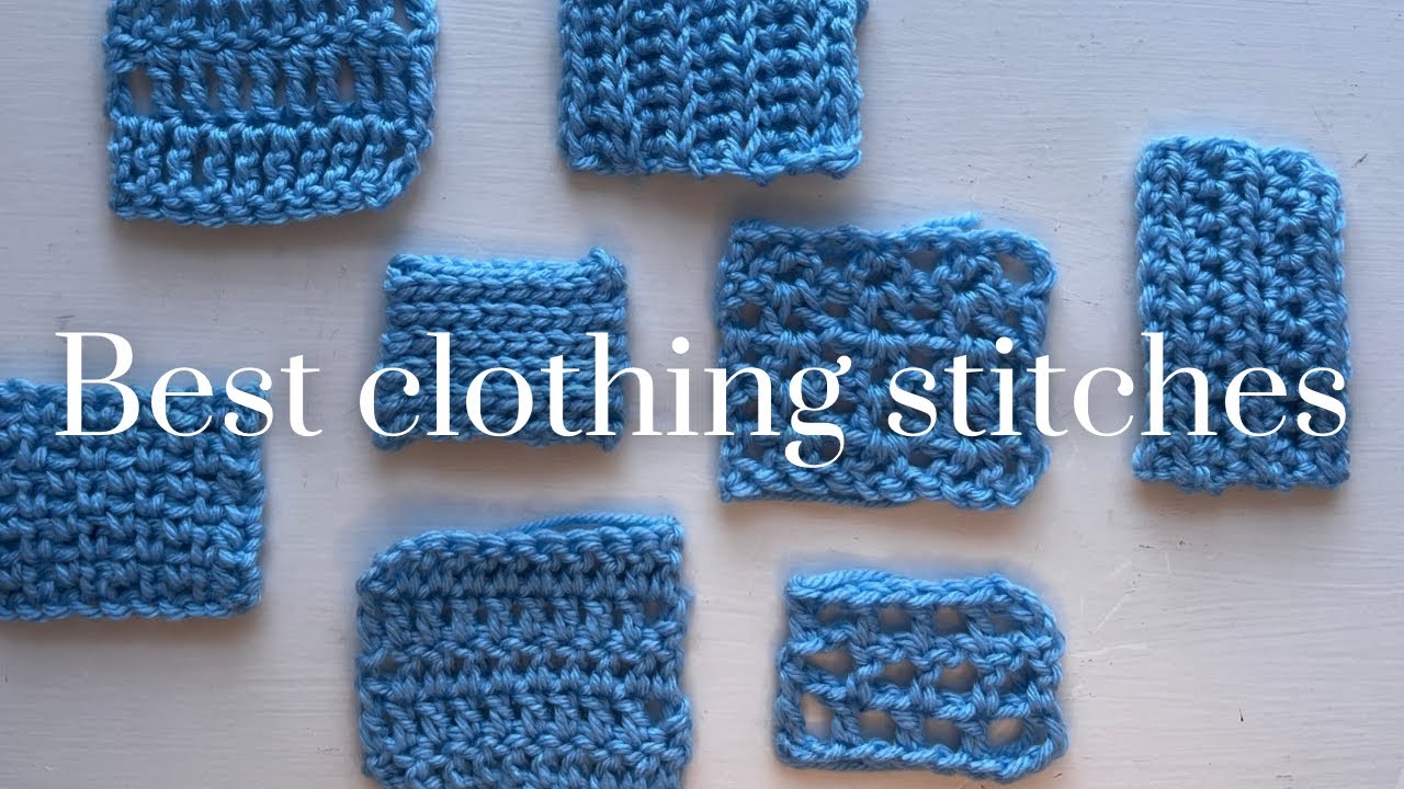 The Best Crochet Stitches for sweaters | My Top Beginner Friendly Clothing Stitch Guide