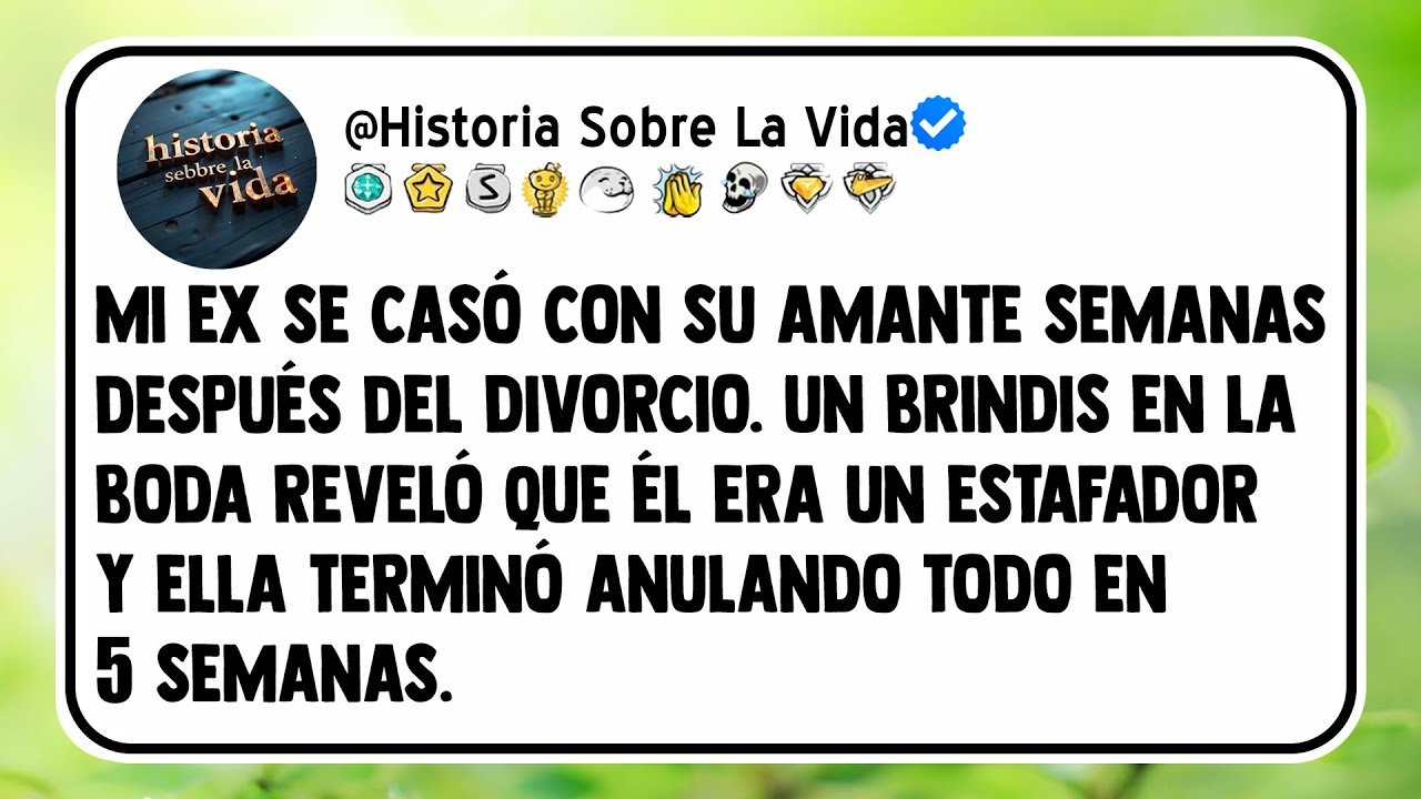 Mi ex se casó con su amante semanas después del divorcio. Un brindis en la boda reveló que él era un