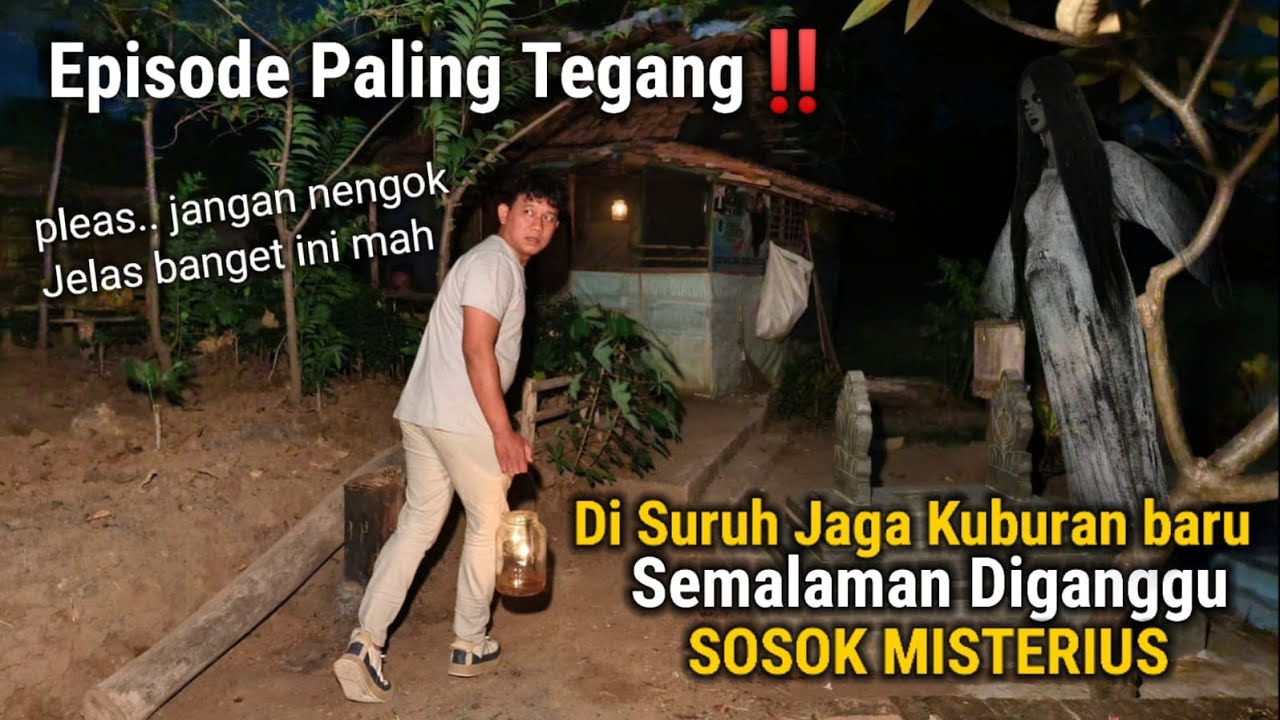 PENAMPAKAN SOSOK MISTERIUS!! SEMALAMAN DI RUMAH HANTU TENGAH KUBURAN