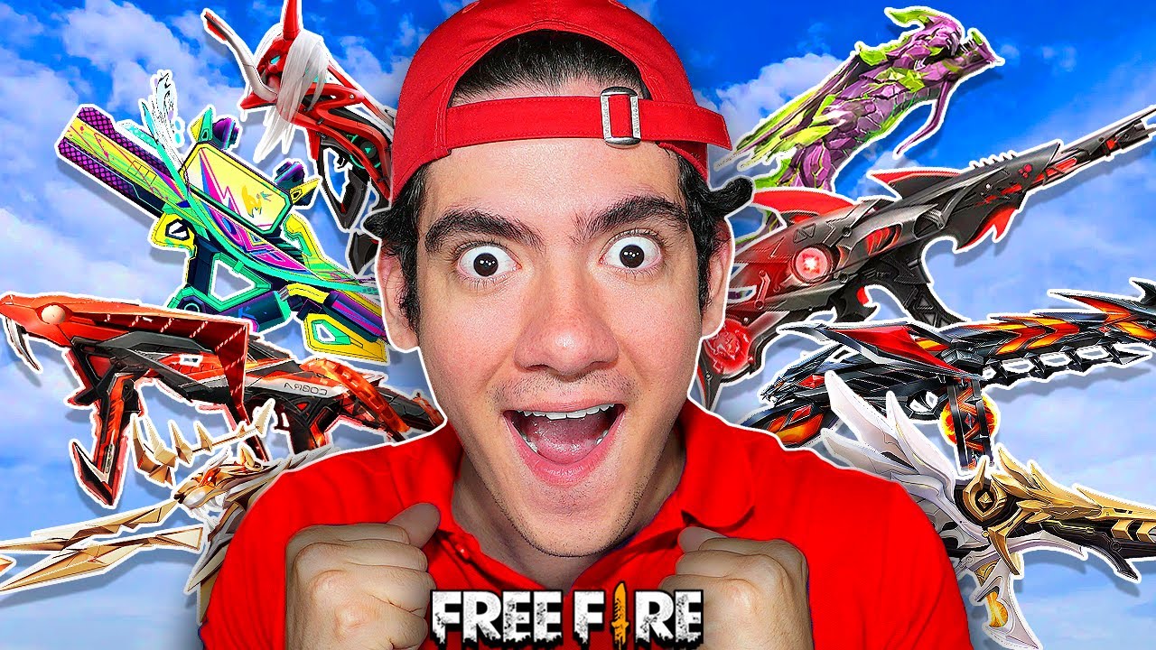 GANANDO con TODAS LAS ARMAS EVOLUTIVAS DE FREE FIRE que EXISTEN !! | TheDonato