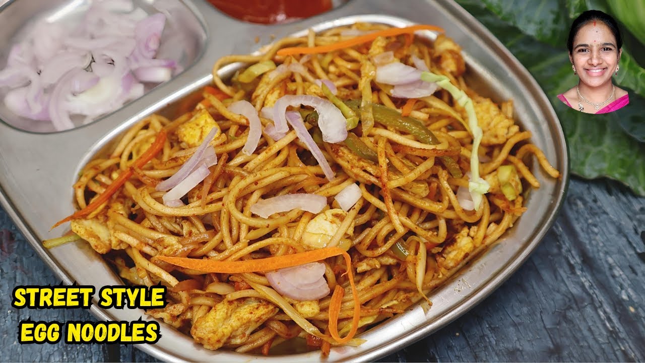 Street Style Egg Noodles 😍 బయట తిన్న టేస్ట్ ఇంట్లోనే | Easy Egg Noodles Recipe Telugu || Desi style