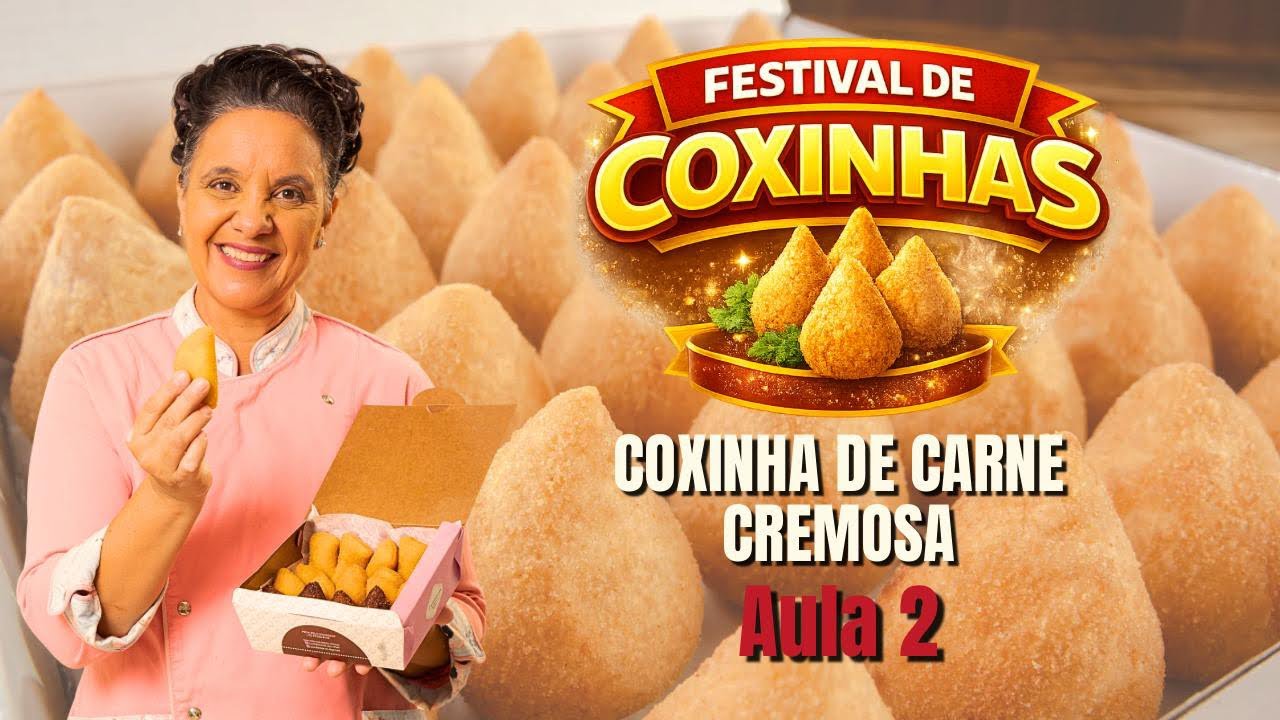 Aprenda um recheio cremoso de carne para salgados que vende muito!