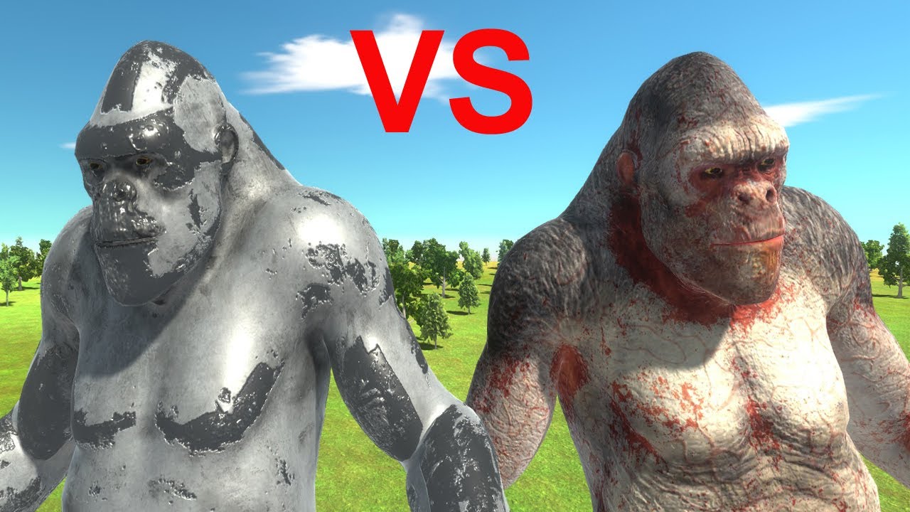 Iron Goro vs Normal Goro Giant - Animal Revolt Battle Simulator