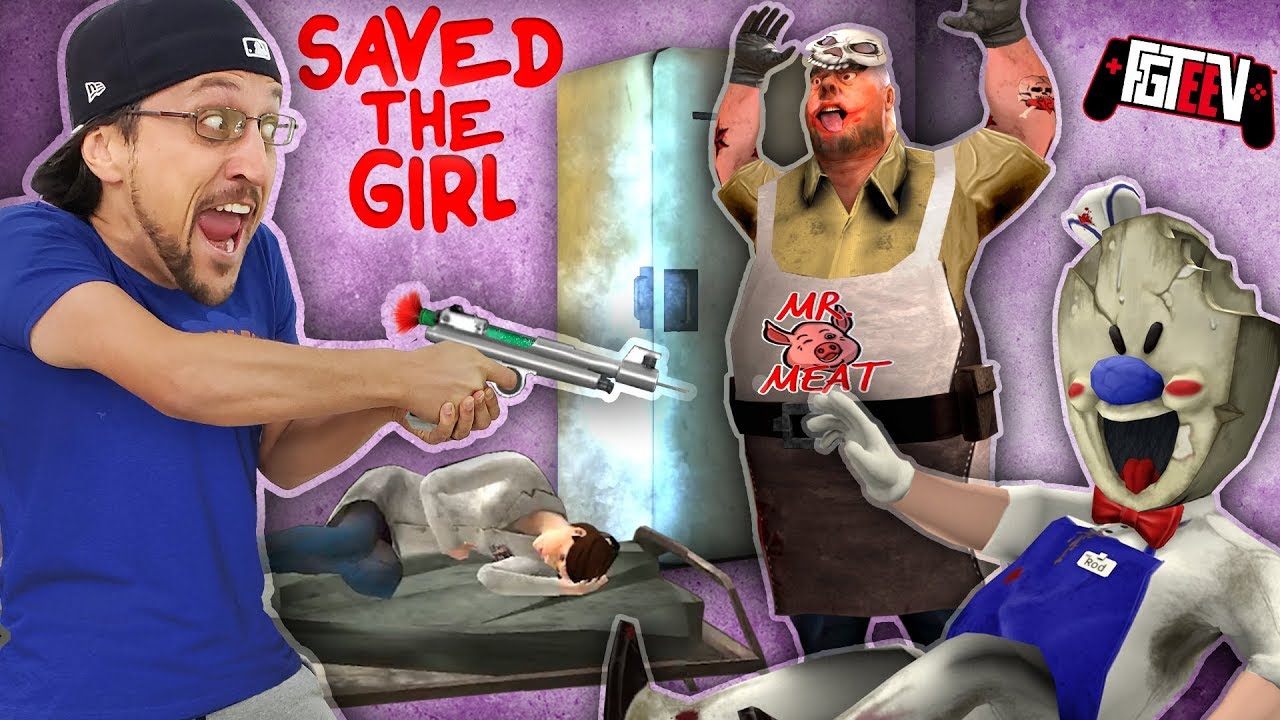 ICE SCREAM Man Breaks In My House while I'm SAVING MY DAUGHTER from MR. MEAT!  (FGTeeV)