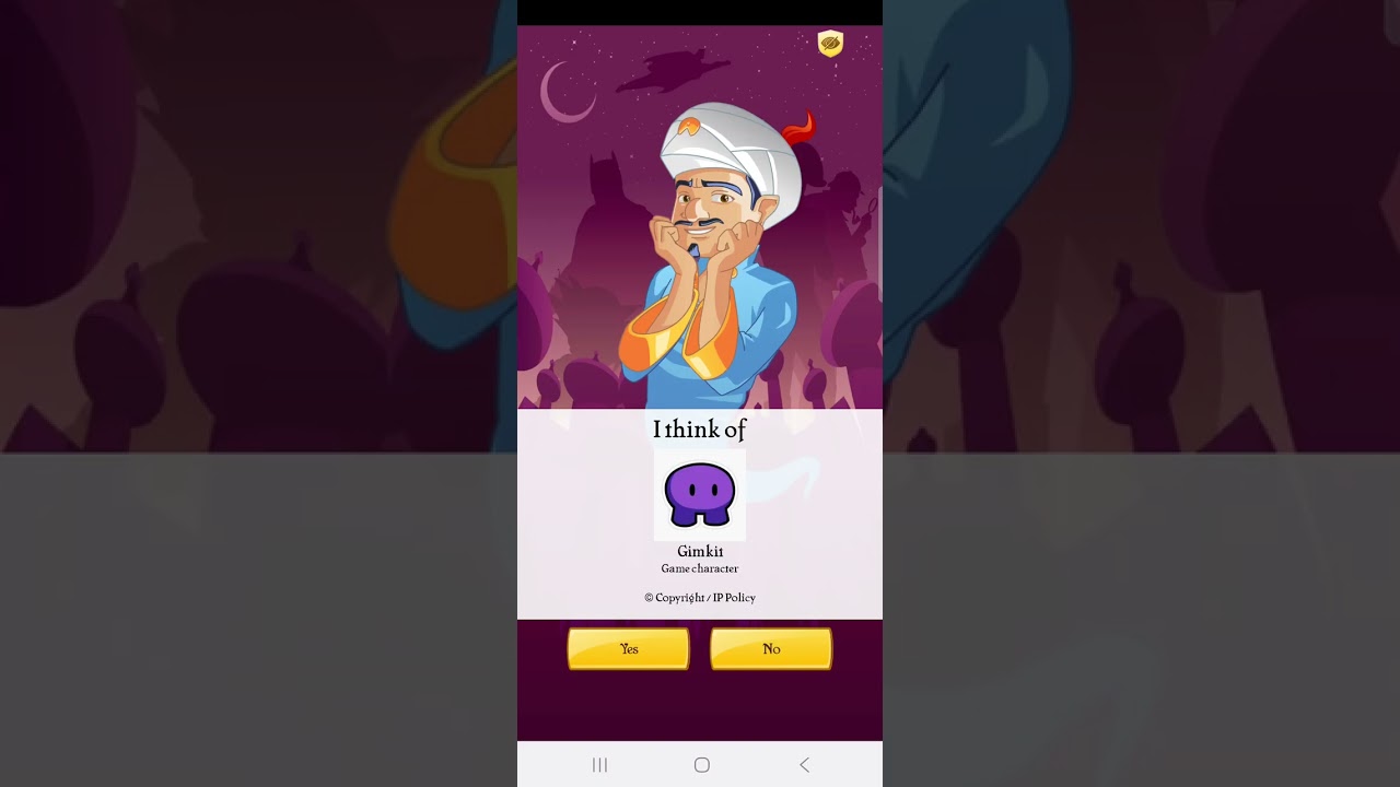 Seeing if Akinator can guess me! 