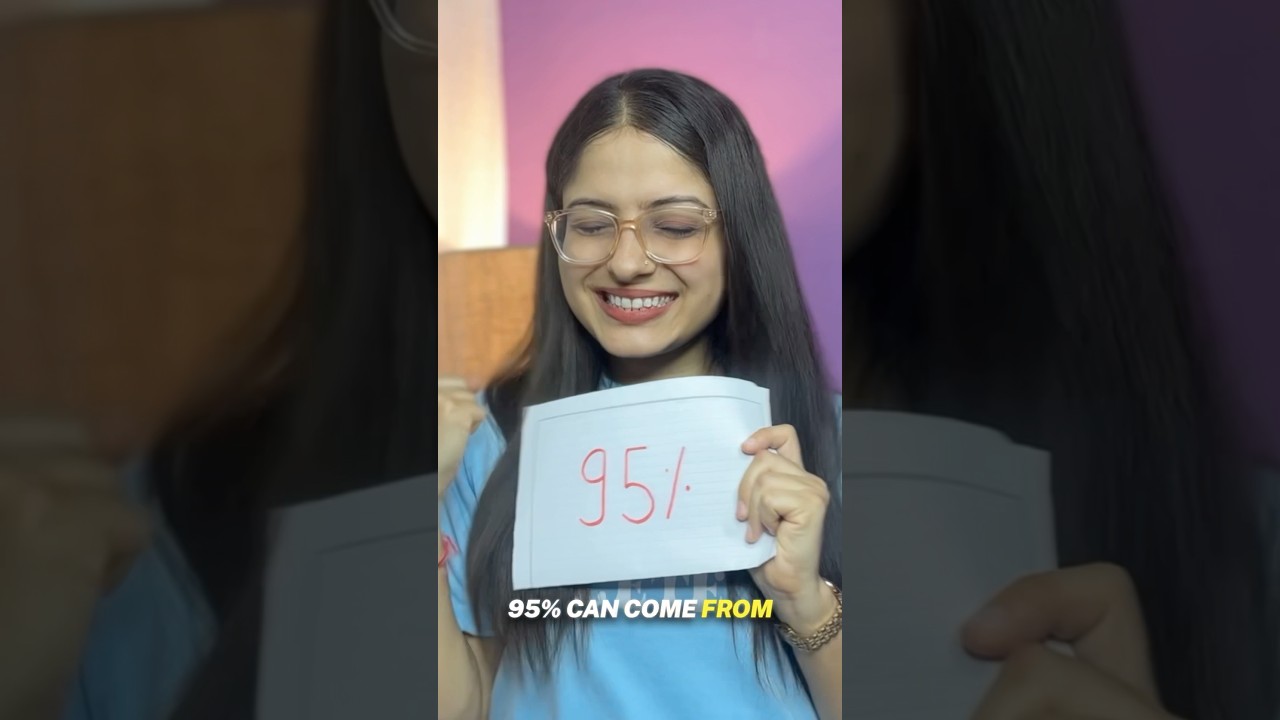 95% in just 2 months ✅🔥#ektasoni #class12boards #studytips #90dayschallenge