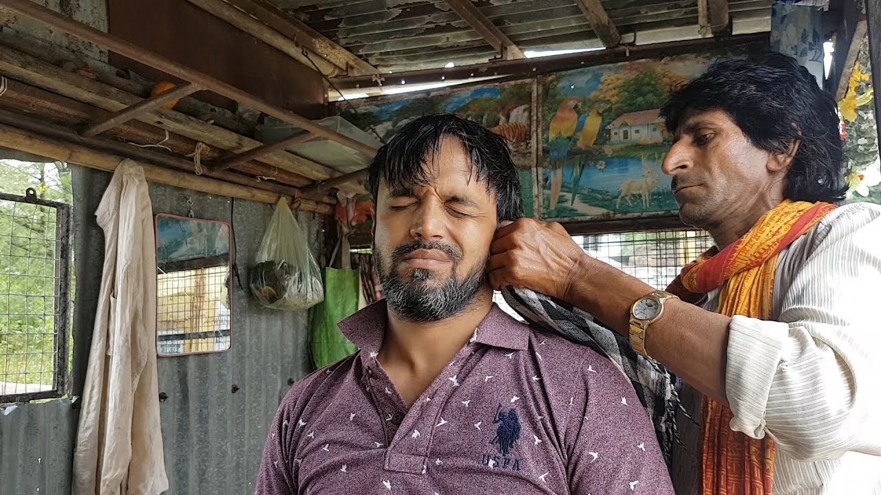 ASMR Street Barber Head Massage