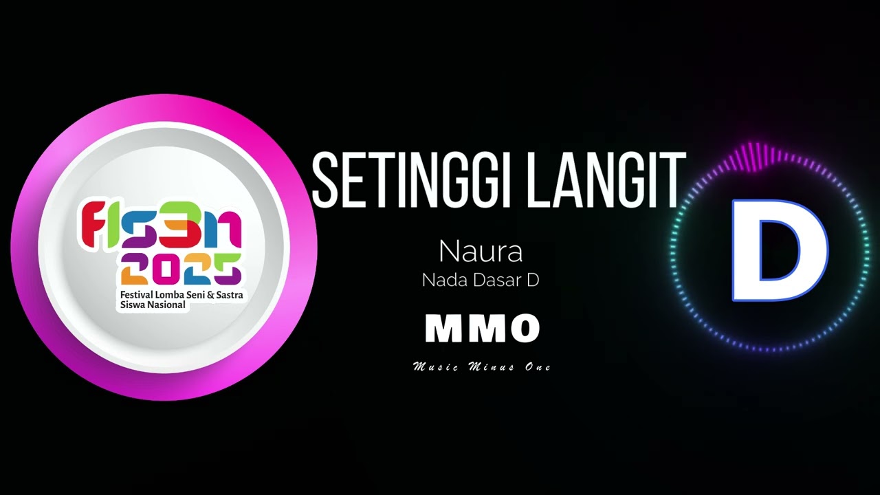 Setinggi Langit - Naura Karaoke FLS3N Nada Dasar D