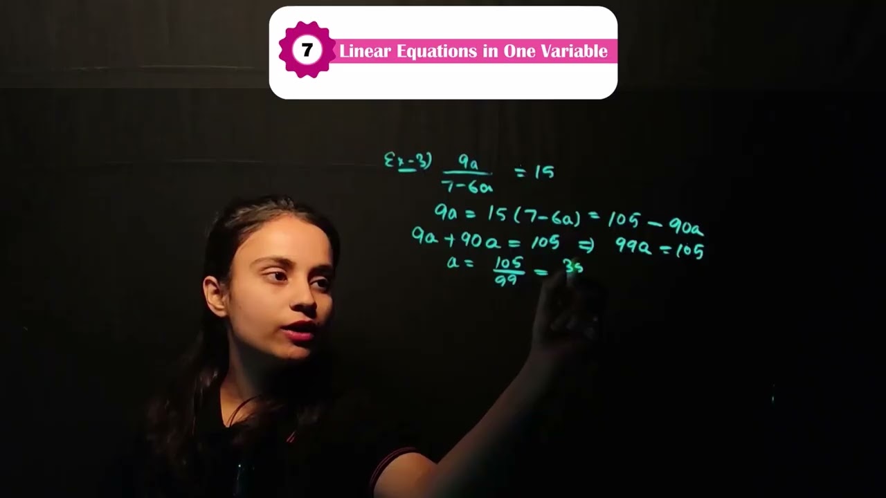 Unit Math Class 8 Chapter 7 Linear Equations in One Variables