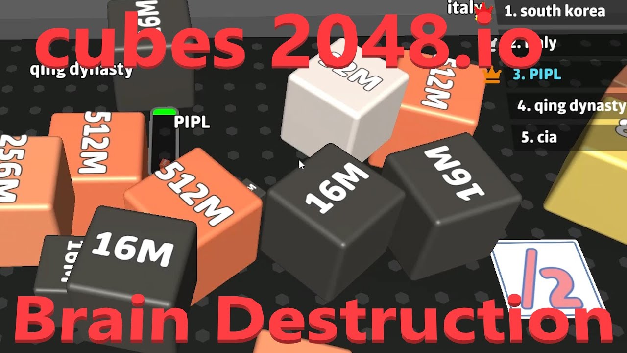 cubes 2048.io |  Brain Destruction | Very difficult version of the game
