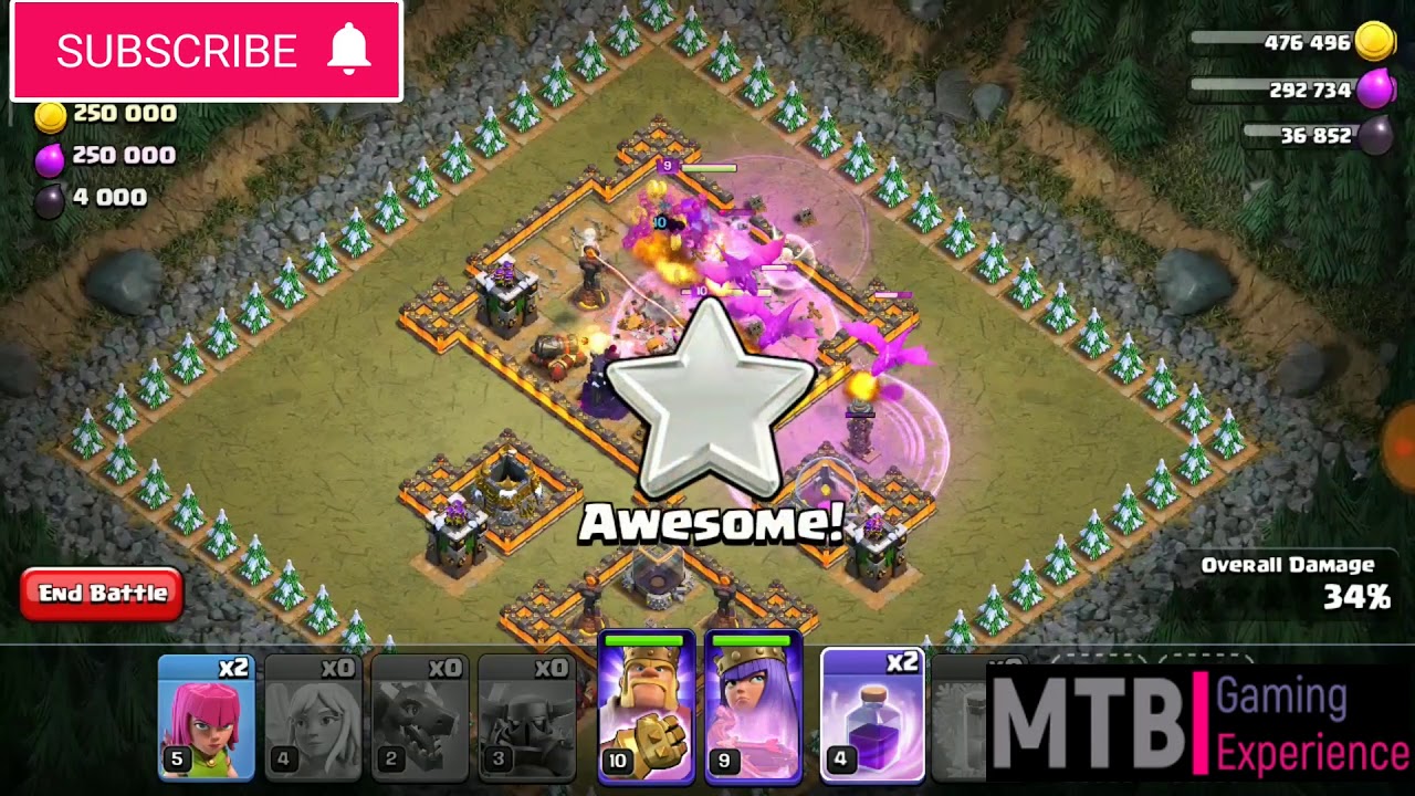 Clash of Clans | Free 500000 Loot | Single Player Attack | Excellent Defence