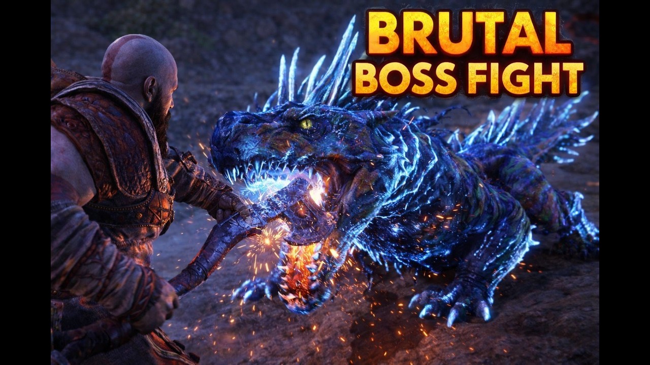 God of War Ragnarök – Dreki Boss Fight | Kratos Unleashed (4K UHD)