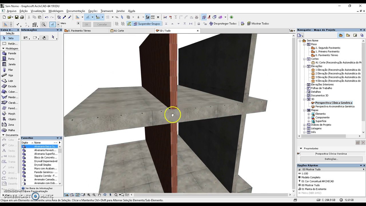 Archicad - Construção de Elementos Simples e Complexos - Re9 Cursos #12