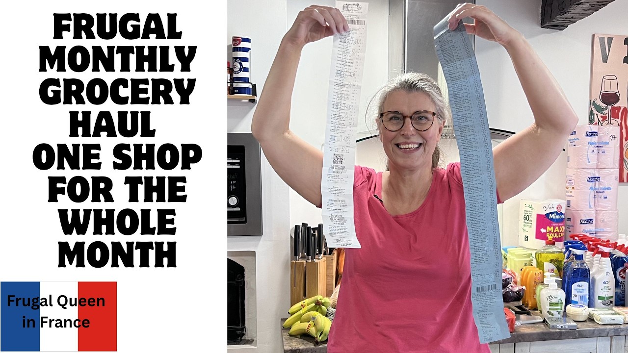 Frugal monthly grocery haul one shop for the whole month