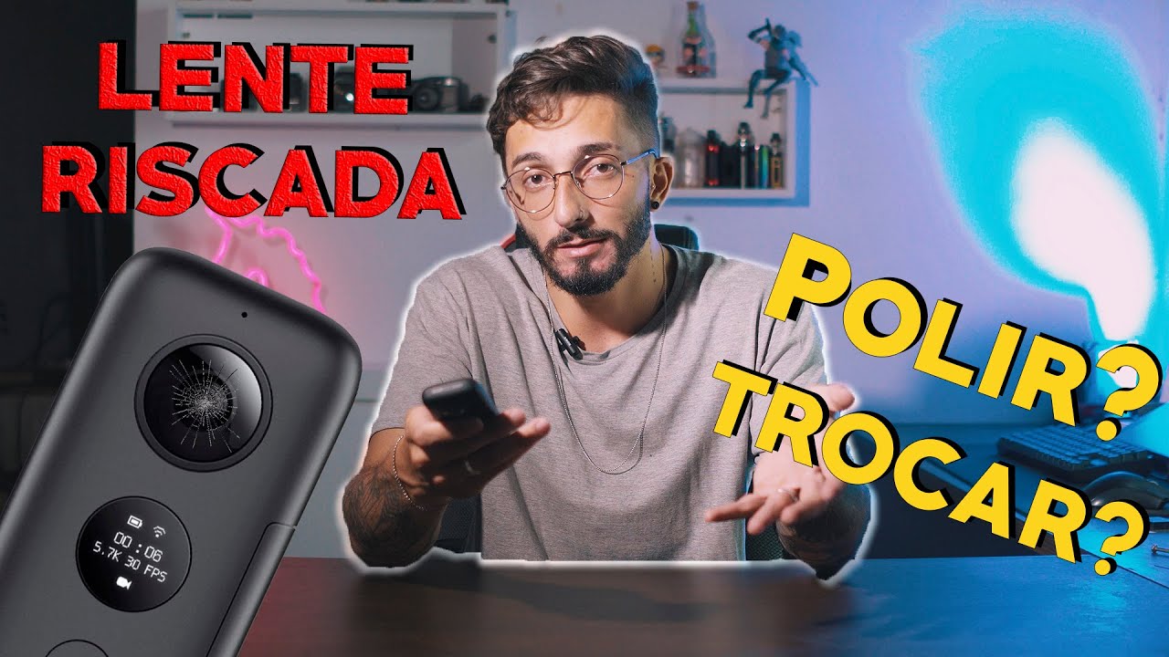 TROCAR A LENTE DA INSTA ONE 360 X ONE 360 X2 PORTUGUÊS BR