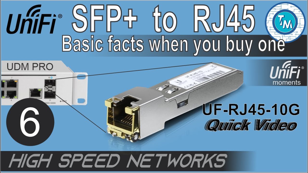 SFP+ RJ45 Unifi Modules – What do we get? | Quick Video