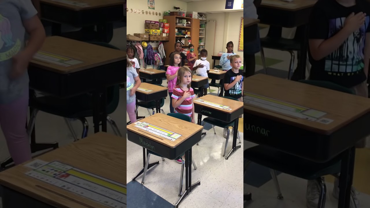 Pledge Allegiance- Mrs. Cozzolino&rsquo;s class