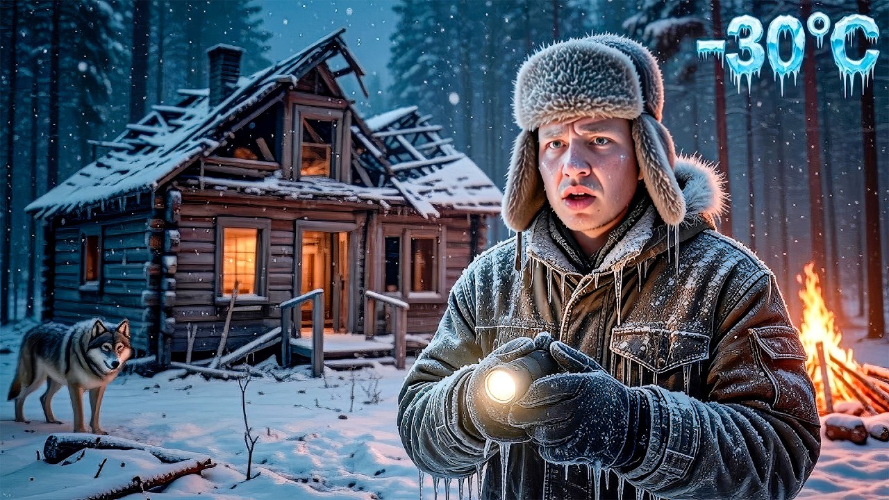 24 ЧАСА В ЛЕСУ ПРИ -30°C - КАК МЫ ВЫЖИВАЛИ?!