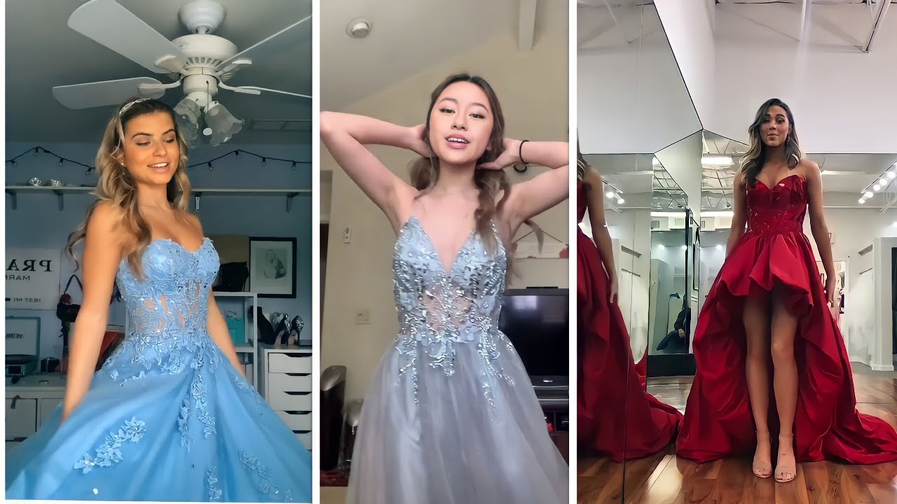 prom dress tiktok compilation 2021