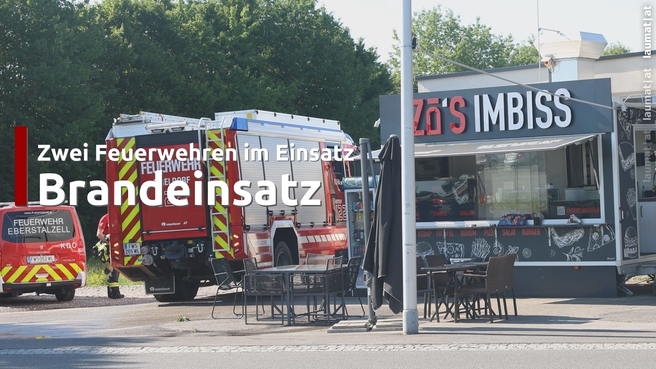 Brandeinsatz bei einem Tischlereibetrieb in Eberstalzell