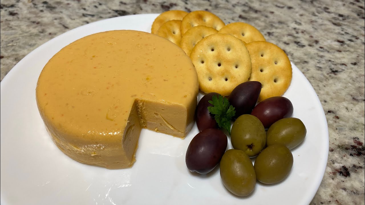 How to make Vegan sharp cheddar cheese  2024 🌱🧀 #reels #viral #health