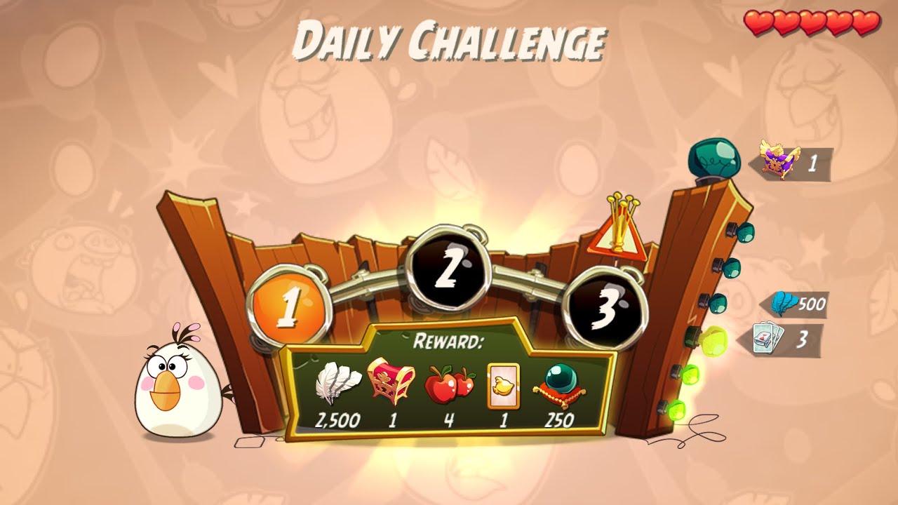 DC 4-4-6 Rooms - No Red,Blues,Chuck,Matilda - Daily Challenge, Angry Birds 2