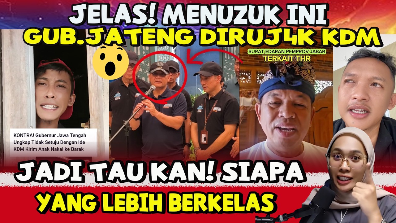 JABAR KERAS BOSS‼️😱 DEDI MULYADI SENTIL GUB.JATENG— GIMIK THR ITU PUNGLI