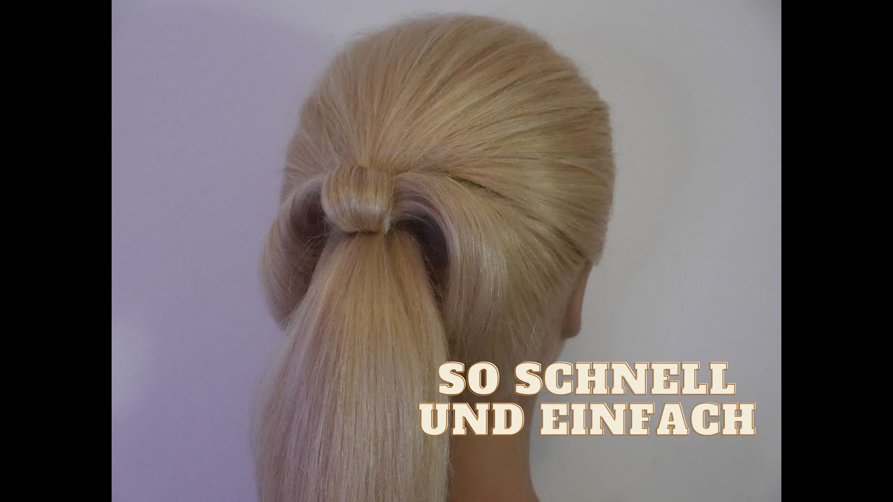 SCHNELL, SCHÖN, EINFACH. FRISUR für mittel/langes HAAR: ALLTAG/SCHULE/ARBEIT.EASY EVERYDAY PONYTAIL