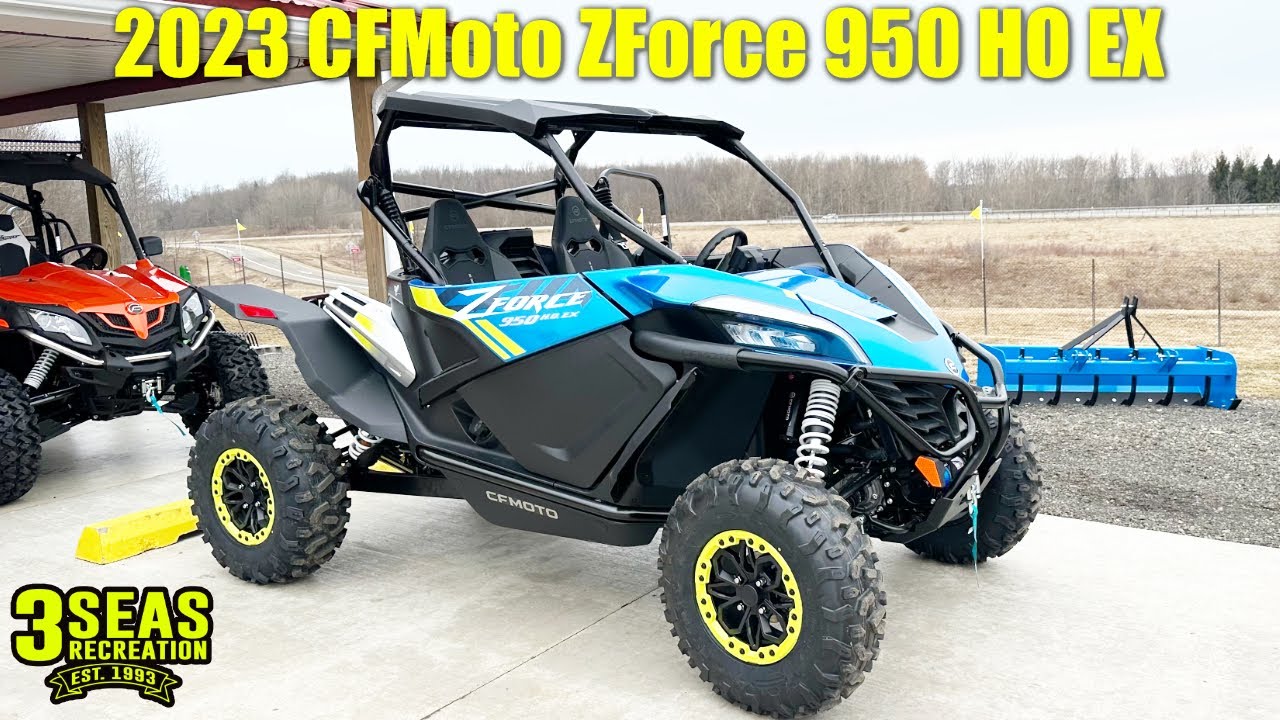 90 HP!  2023 CFMoto ZForce 950 HO EX -- Walk Around & First Ride