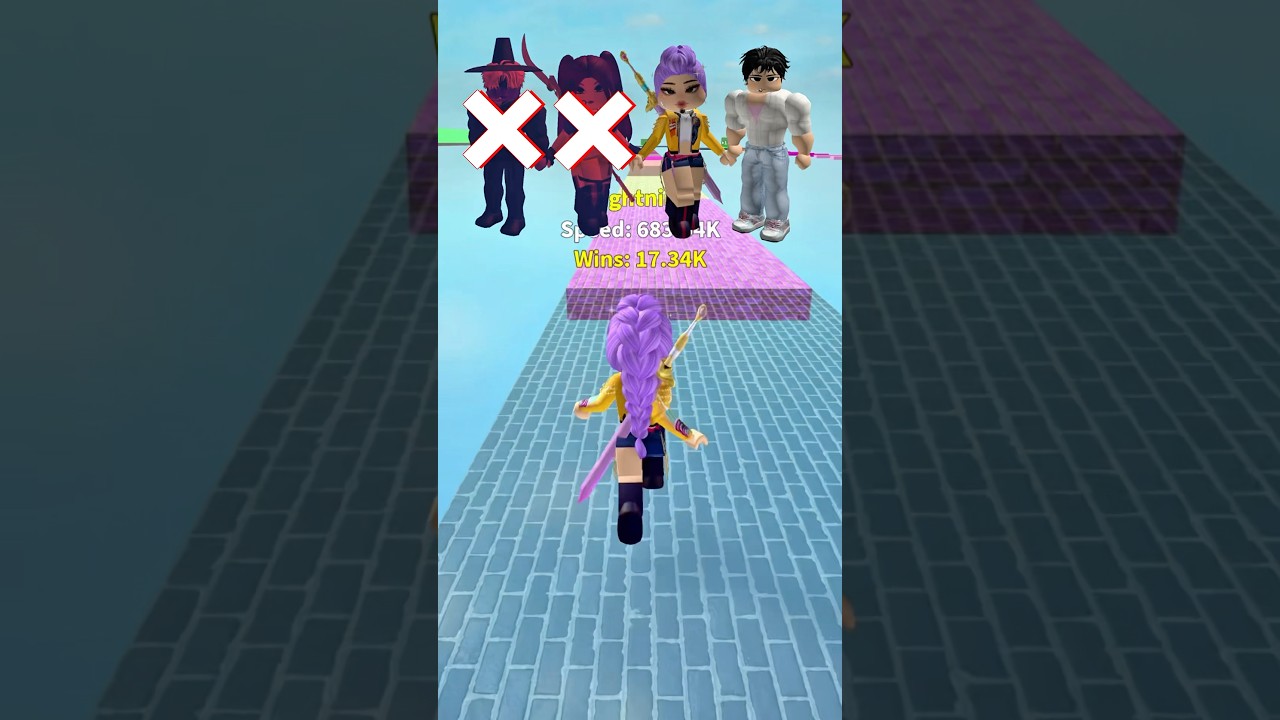 Kpop Demon Hunter vs Roblox Speed Challenge 🏃&zwj;♀️💨🎉