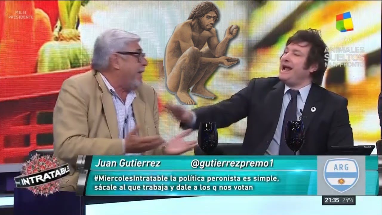 Javier Milei contra los neandertales de Intratables- 14/02/18