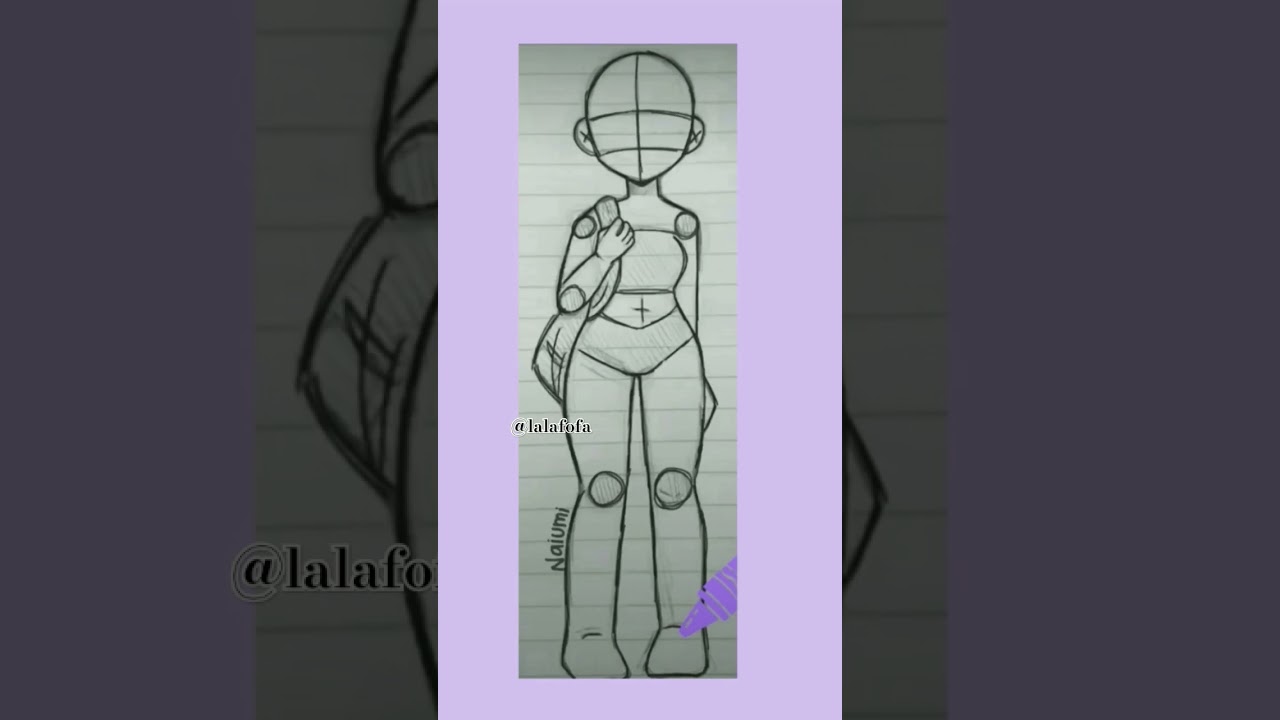 como desenhar um corpo ~feminino~ #asthetic #love #dicas #fofo
