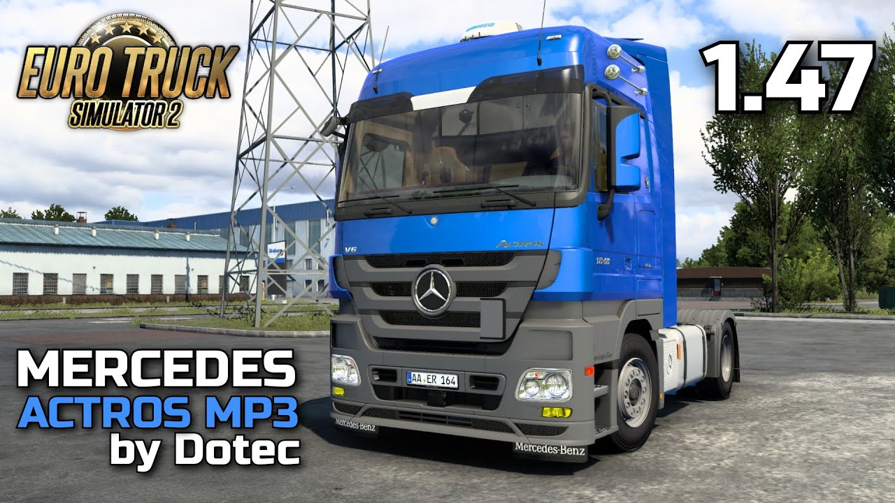 MERCEDES ACTROS MP3 от Dotec С ИДЕАЛЬНЫМИ ЗВУКАМИ! - ОБЗОР МОДА - ETS-2 1.47