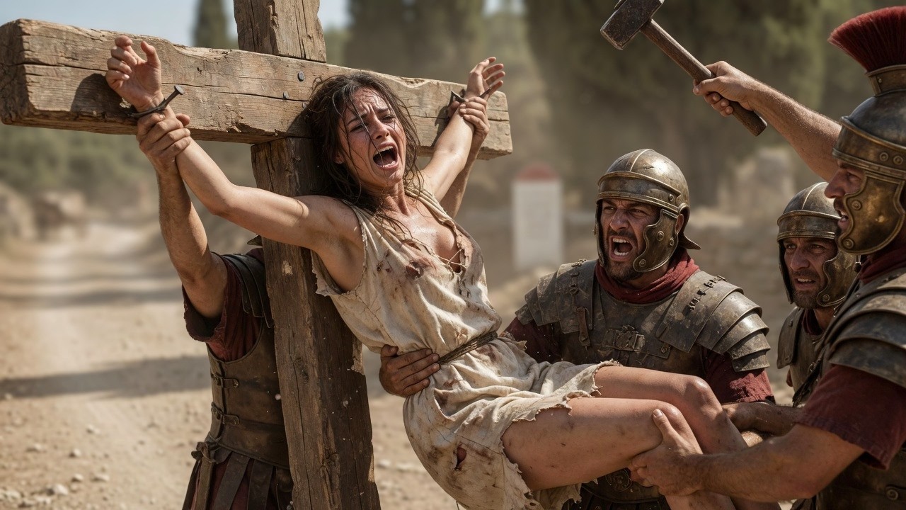 The Horrific Last Moments of a Roman Slave Before Being Crucified Along the Road