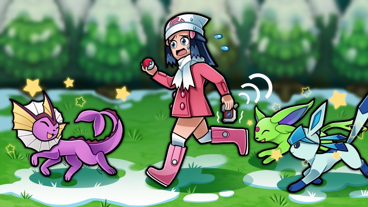 The Ridiculous Hunt for EVERY Shiny Eeveelution in Pokemon Platinum