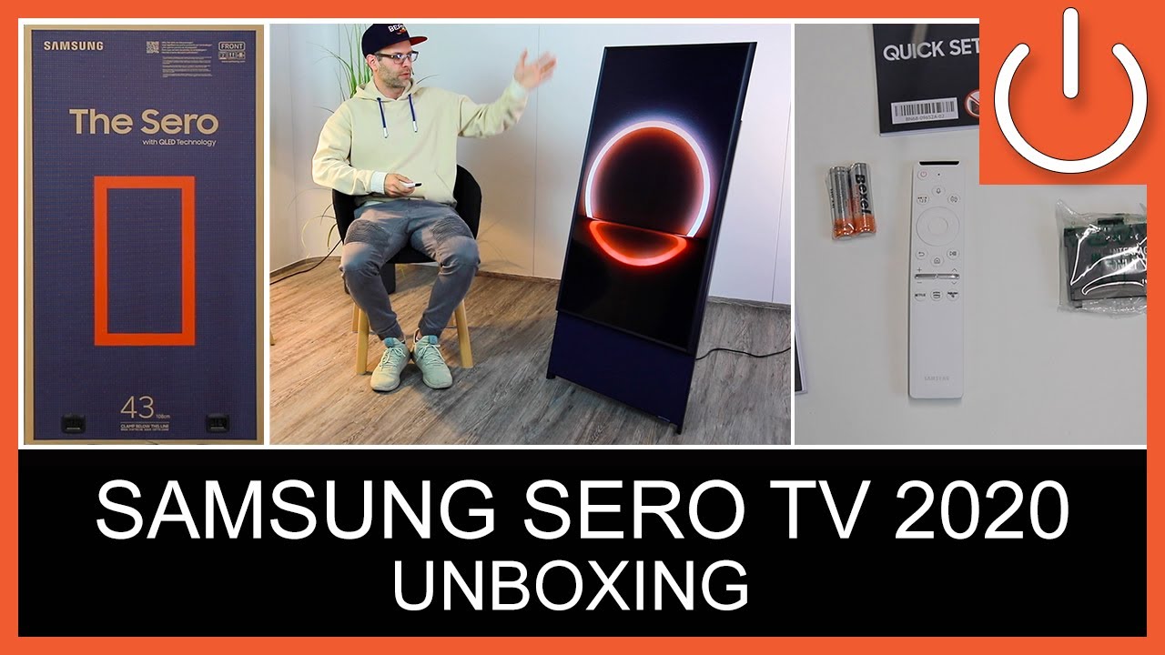 SAMSUNG THE SERO DREHBARER QLED 4K TV - UNBOXING - GQ43LS05T - Thomas Electronic Online Shop