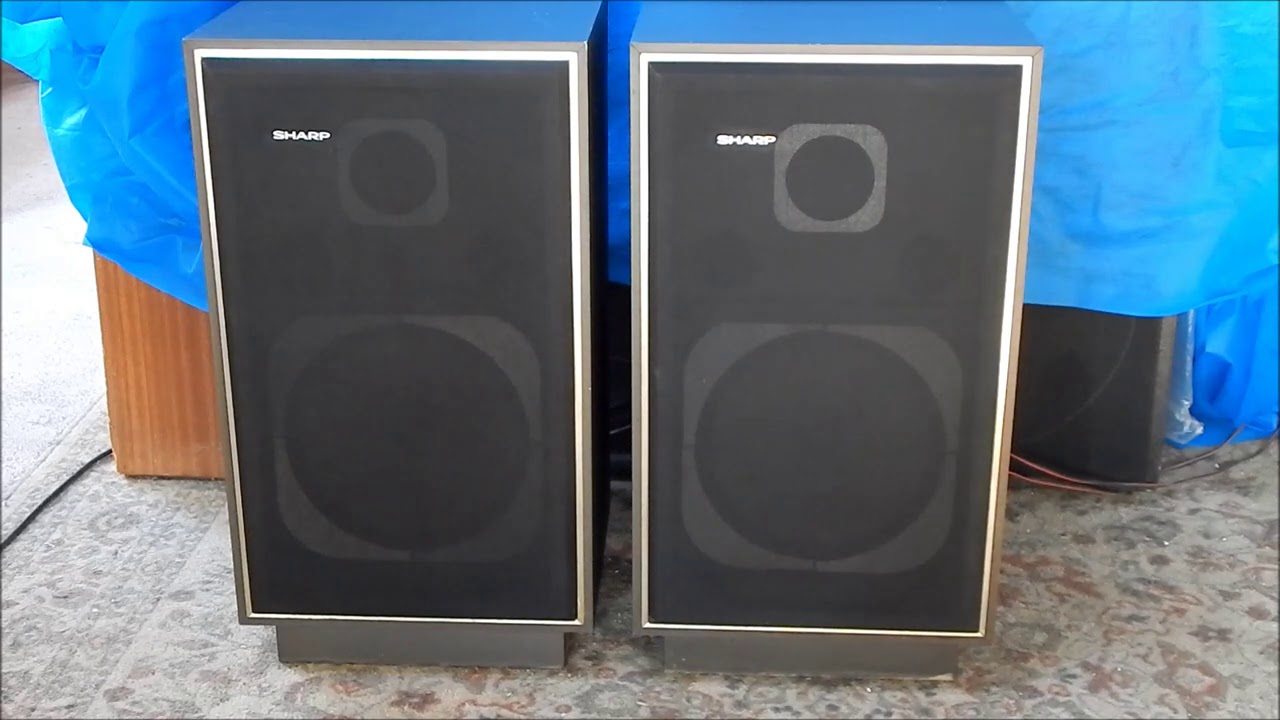 -VENDA- CAIXAS DE SOM  SHARP P/ 3-EM-1 MODELO  CP 1B -EXCELENTE - [DEMONSTRAÇÃO DE VENDA]