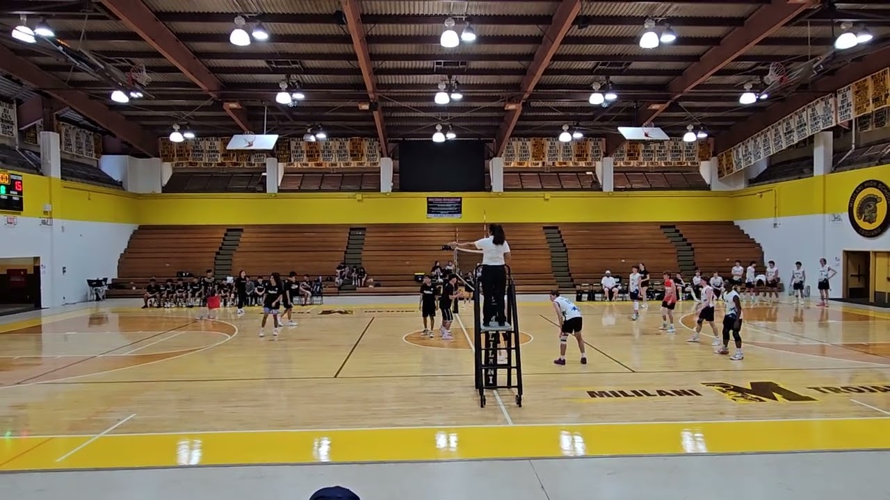 Mililani J.V. scrimmage vs Can-West set 1