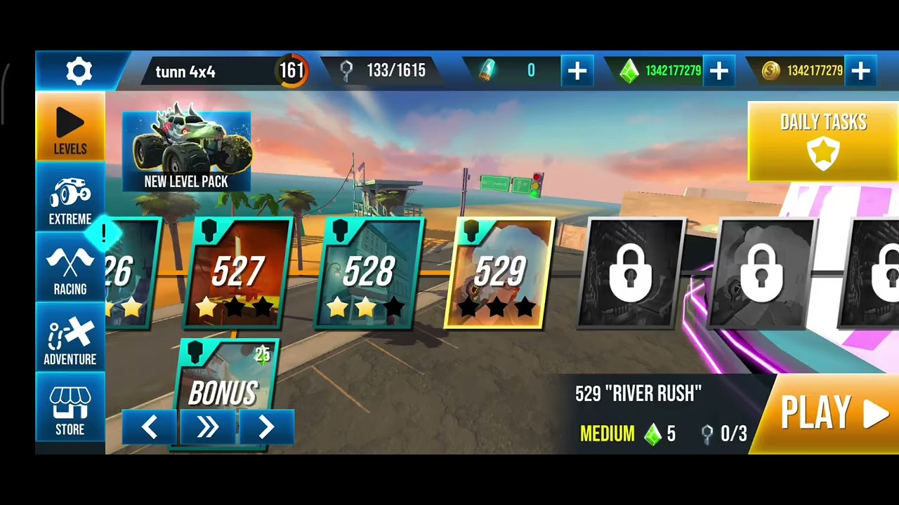 BATMOBI Super Cool Stunt Car Flips Through Extreme Levels 521–530 | Stunt Car Extreme