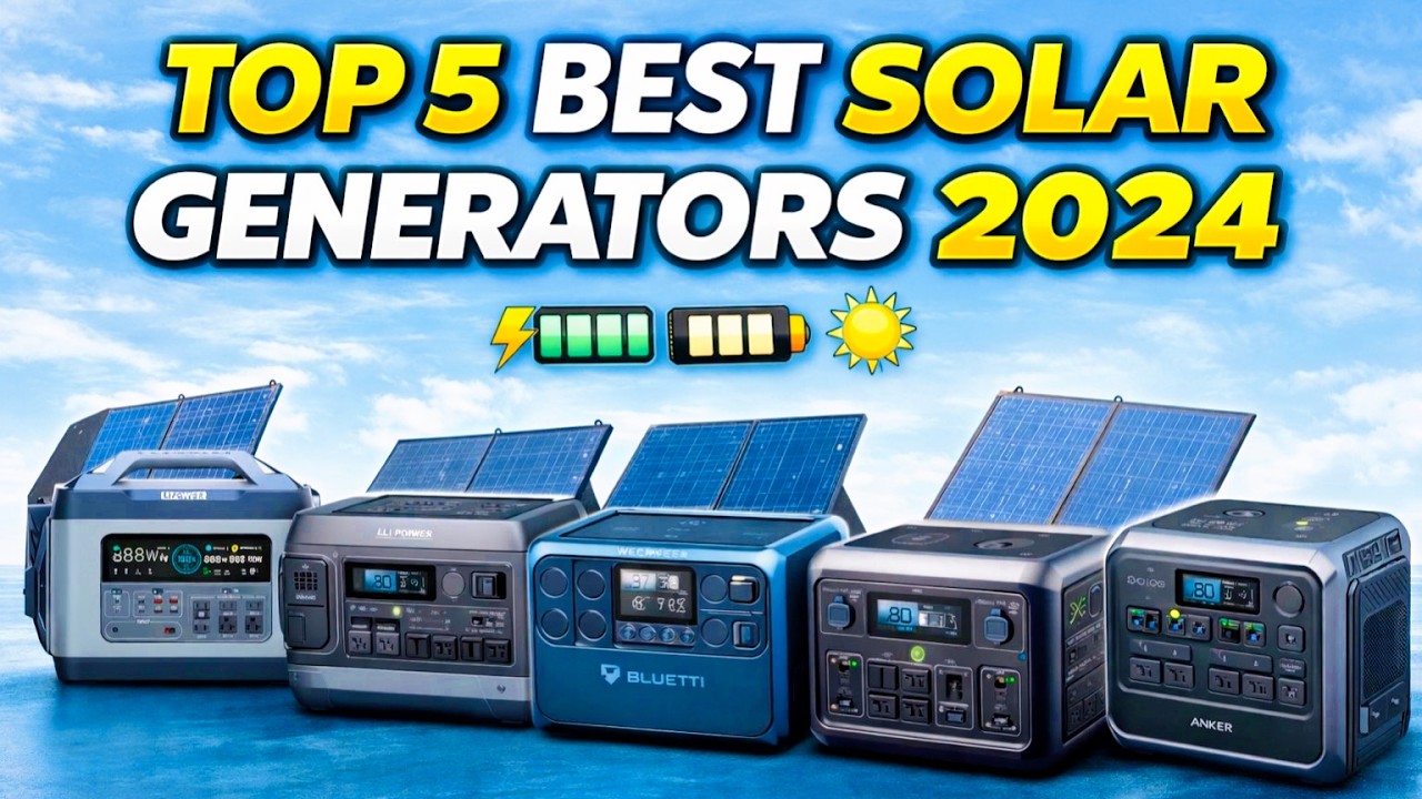 Top 5 Best Portable Power Stations 2026 2400W Solar Generators for Home, Camping & Emergency Backup