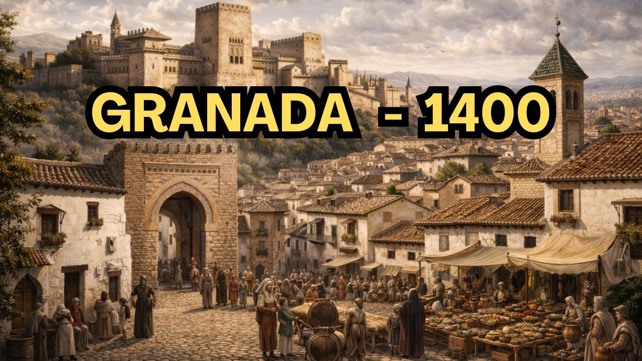 As&iacute; era Granada en el a&ntilde;o 1400 | Documental de historia (Reconstruido con IA)