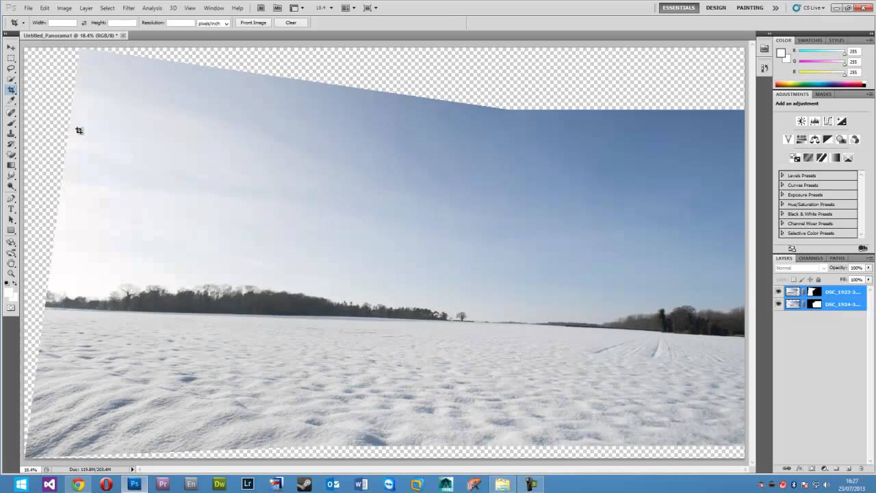 Adobe Photoshop - Panorama Tutorial