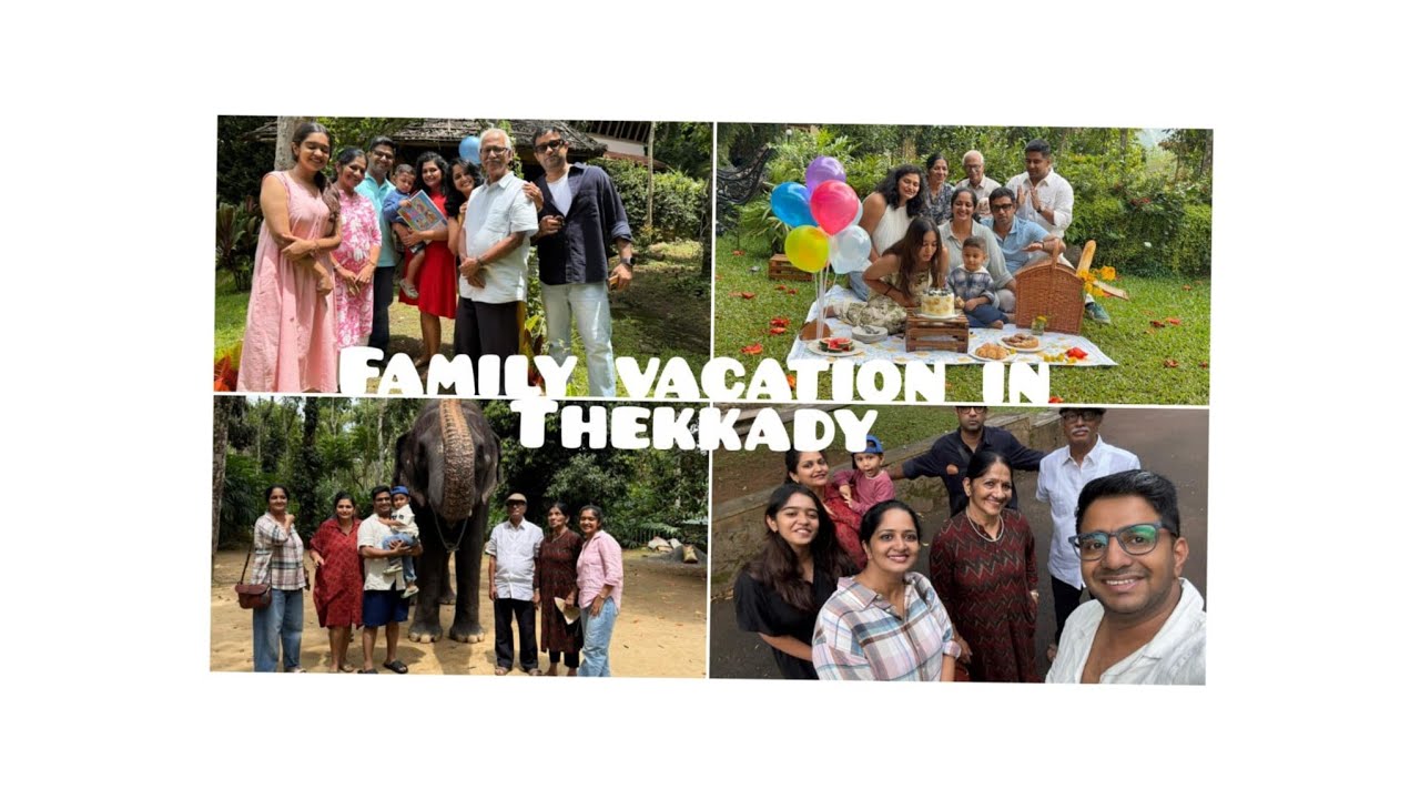 Rodzinna wycieczka do Thekkady /Rejs łodzią/Skrzyżowanie Elephant /Plantacje przypraw/