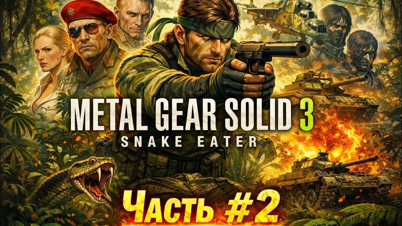 MGS 3 Snake Eater Часть#2 Пожиратель змей #максхантер #metalgearsolid3snakeeater #игры 