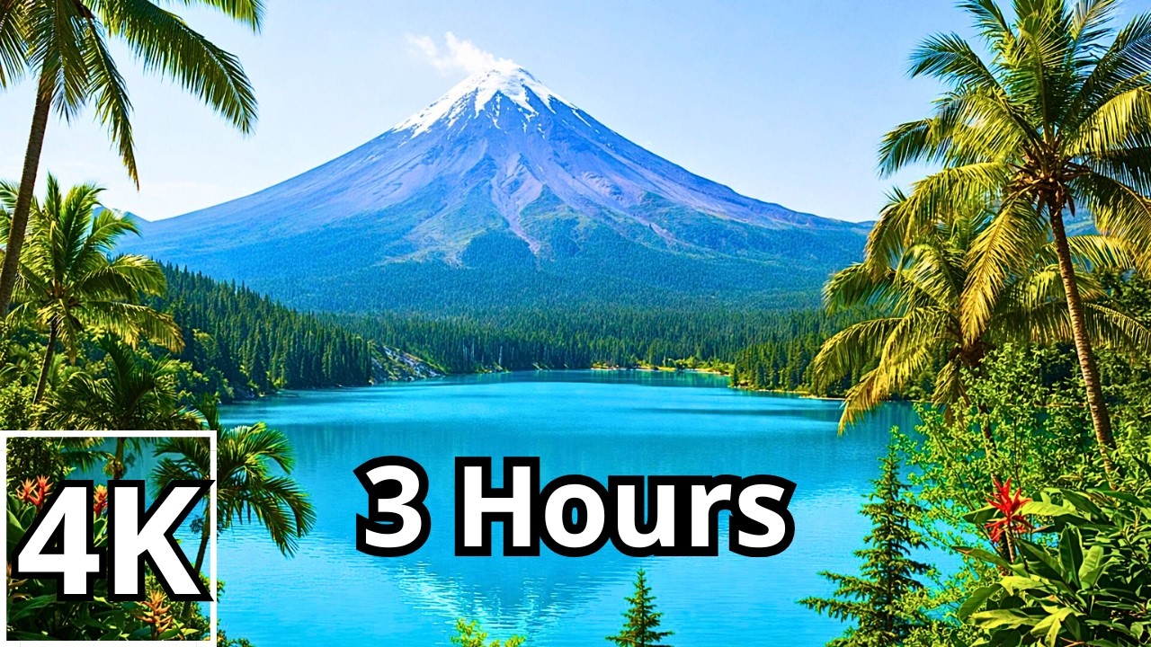 tropical Volcano & Forest Sounds-3 Hours of Calming Nature for Relaxation