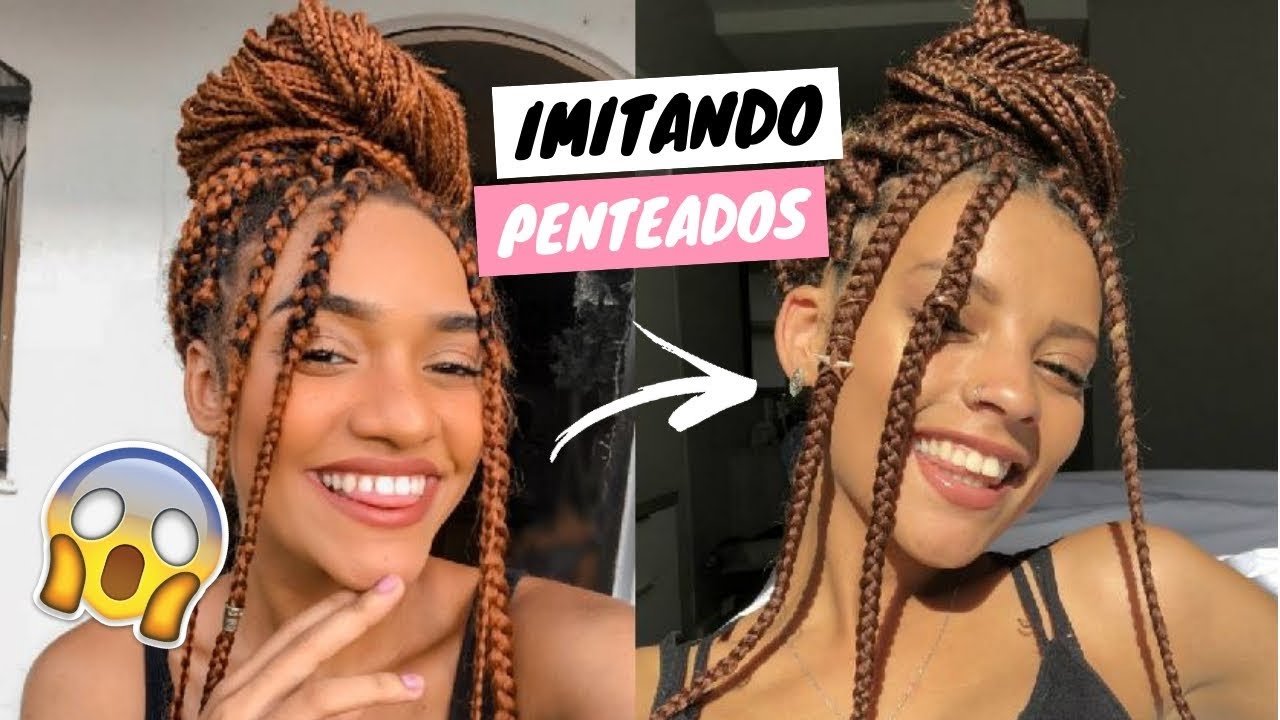 IMITANDO PENTEADOS COM TRANÇAS BOX BRAIDS! Carol Soares