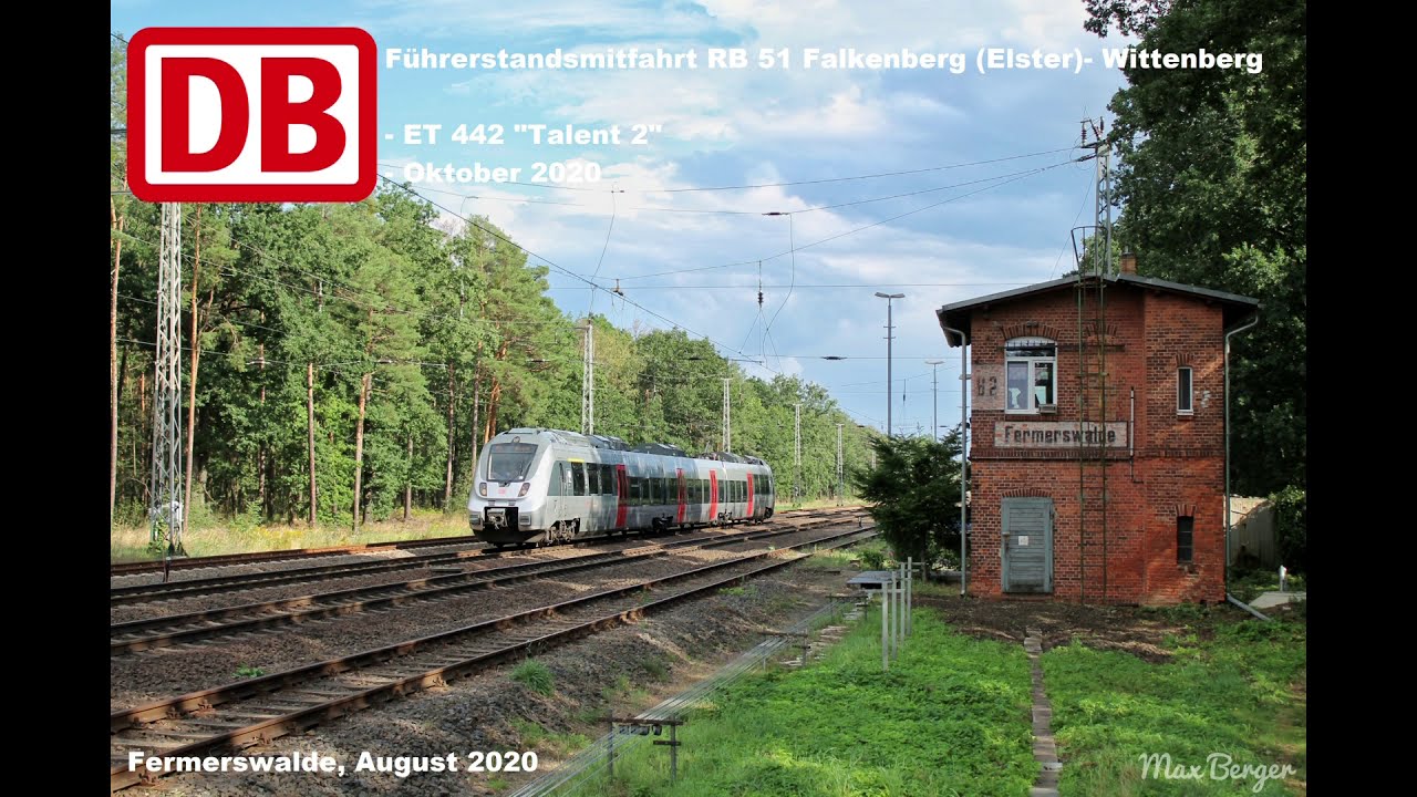 Führerstandsmitfahrt RB 51 Falkenberg - Wittenberg (Oktober 2020)