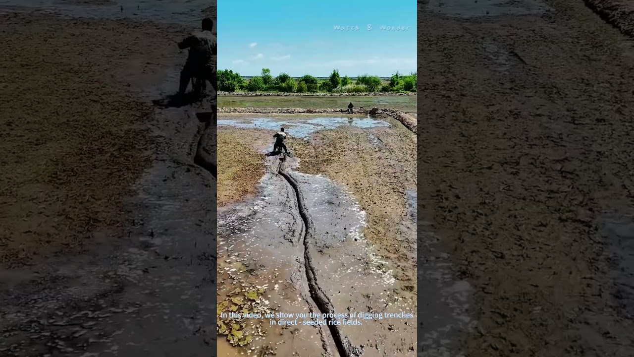 How to Dig Trenches in Direct - Seeded Rice Fields